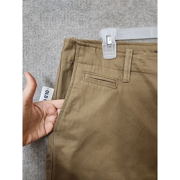 Old Navy Straight Broken-In Khaki Pants Mens 36x36 Brown 100% Cotton NEW - Picture 3 of 10